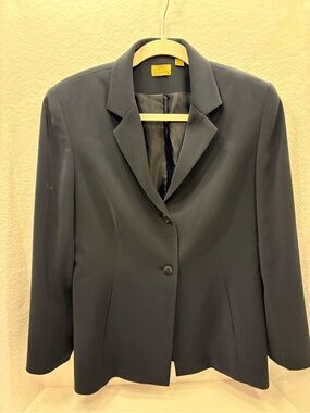 Caslon Navy Classic Two-Button Women's Blazer